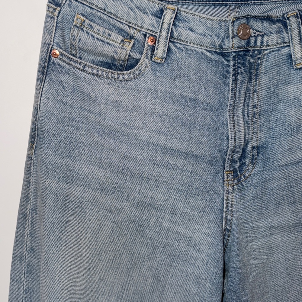 Gap Baggy Mid Rise Wide Leg Jeans Light Wash Size 28 - Picture 2 of 7